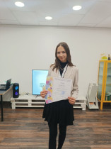 В компетенции &quot;Банковское дело&quot; стала Победителем, заняла 1 место ученица 9 &quot;В&quot; класса Диана Ревкова!.
